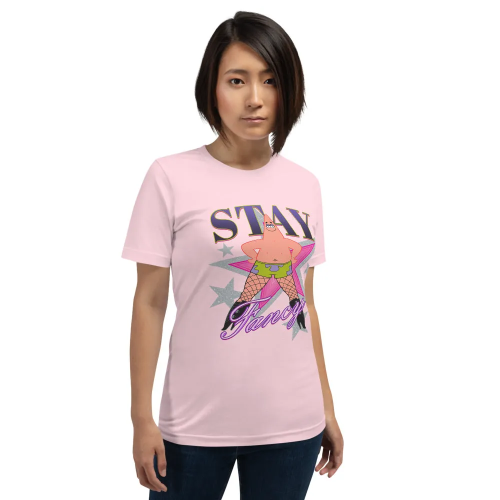 SpongeBob SquarePants Patrick Fishnets Stay Fancy Unisex T-Shirt sold by MTV product image thumbnail 3