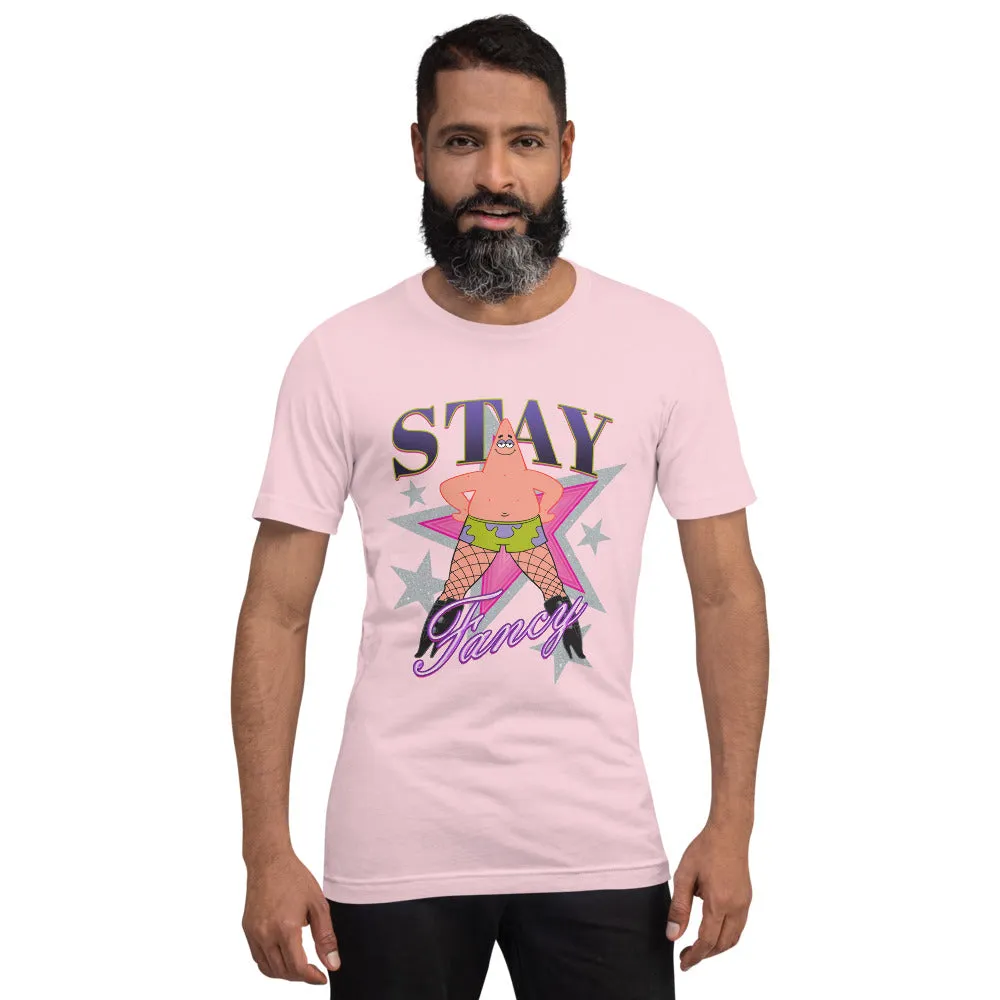 SpongeBob SquarePants Patrick Fishnets Stay Fancy Unisex T-Shirt sold by MTV product image thumbnail 4