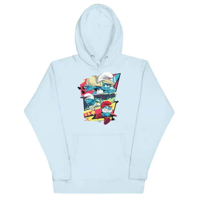 The Smurfs Movie Comic Unisex Premium Hoodie sold by MTV