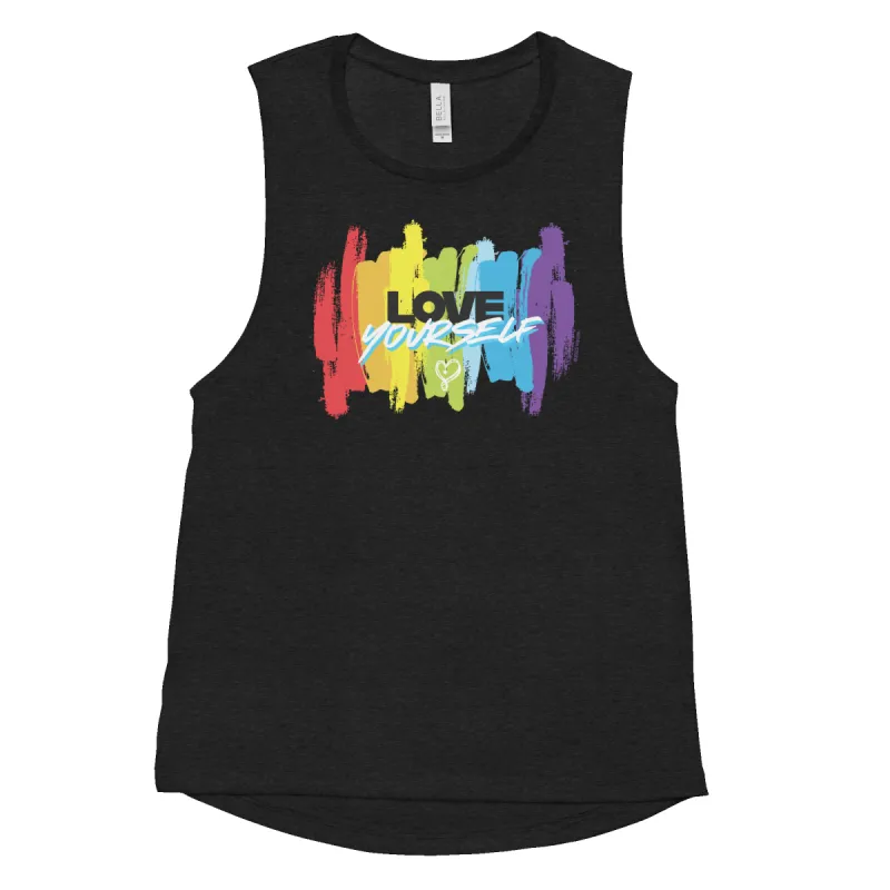 JoJo Siwa Love Yourself Women's Muscle Tank Top sold by MTV