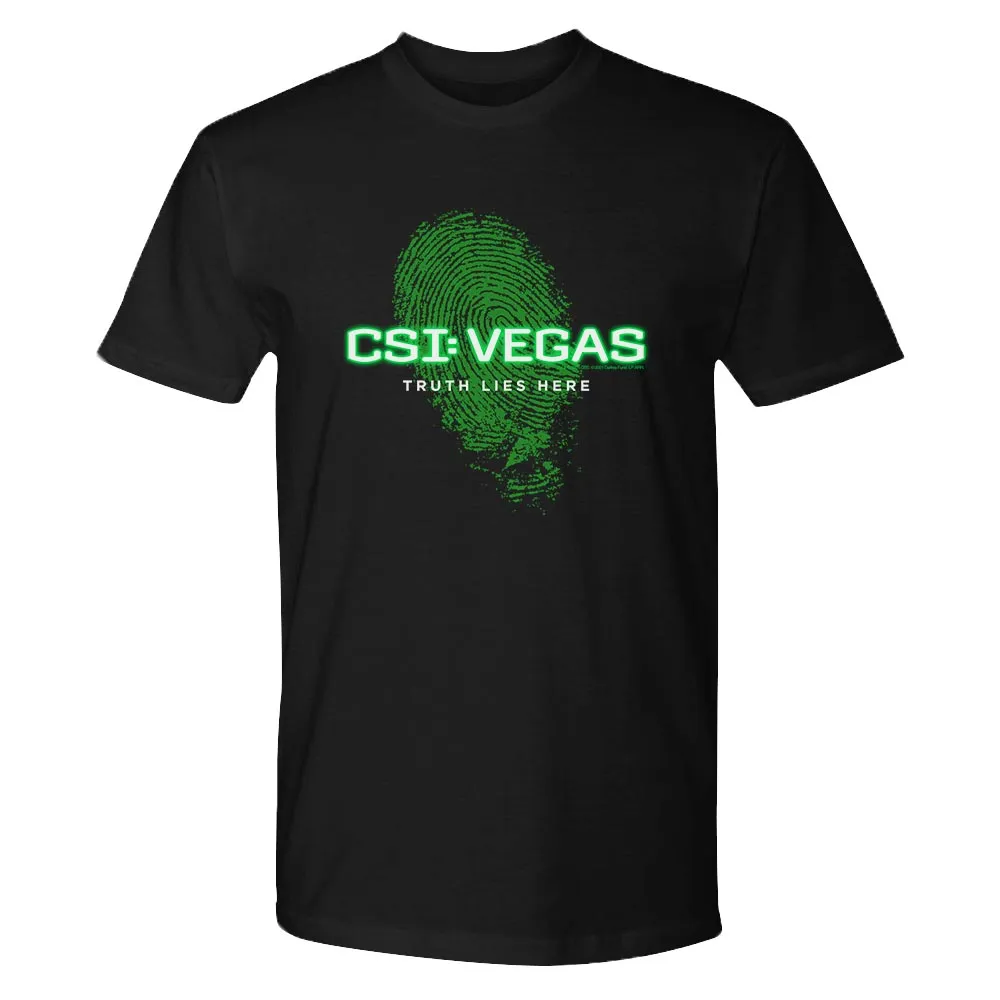 CSI: Vegas Truth Lies Here Adult Short Sleeve T-Shirt sold by MTV