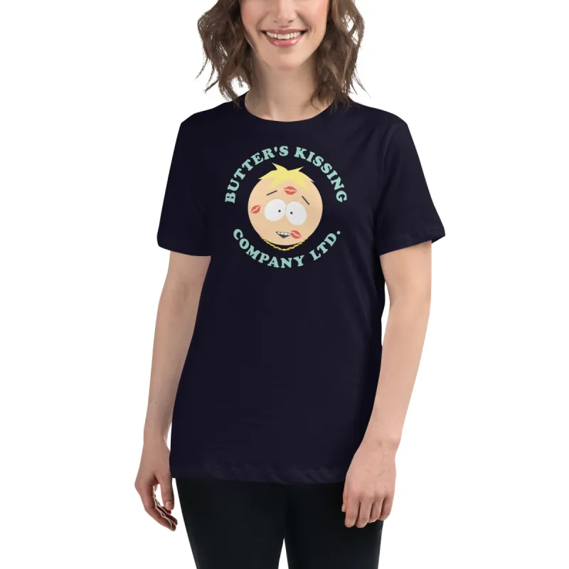 South Park Butter's Kissing Company Womens Short Sleeve T-Shirt made by MTV