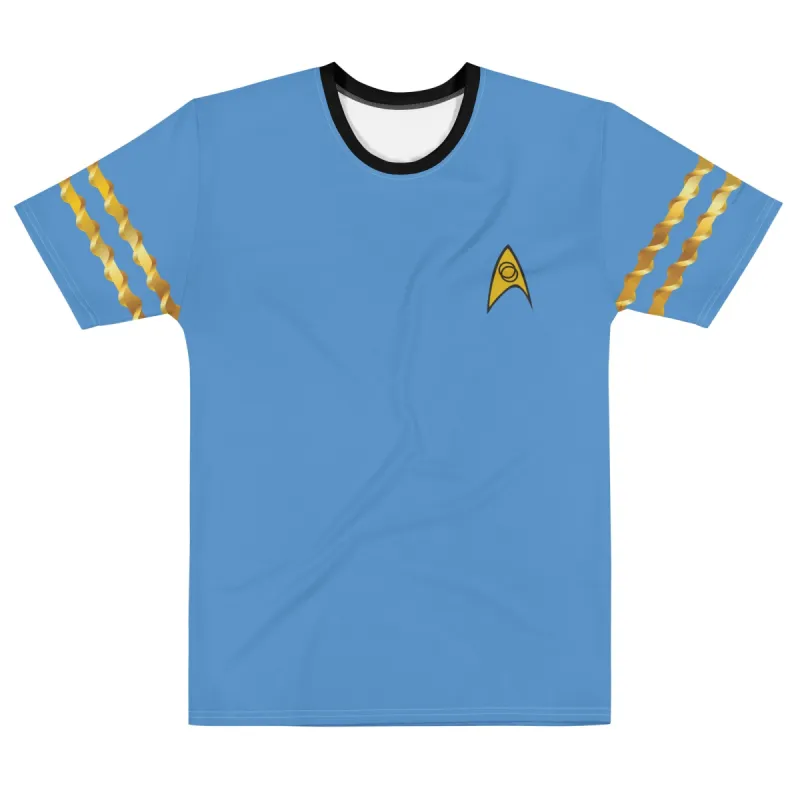 Star Trek: The Original Series Science Uniform T-Shirt sold by MTV