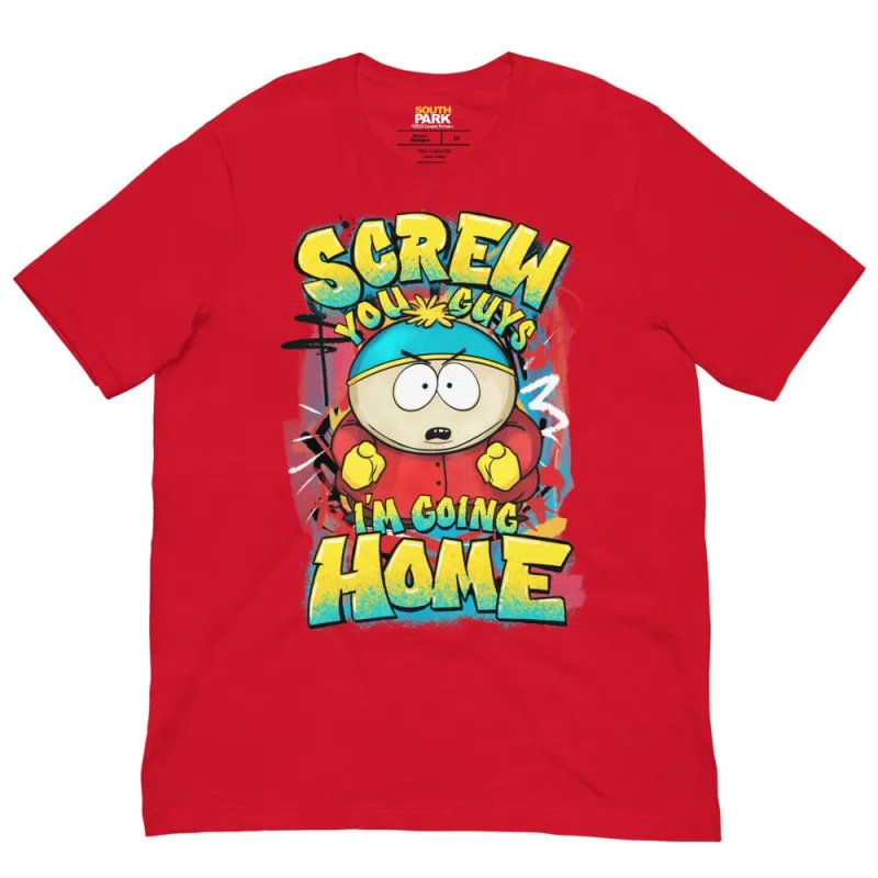 South Park Cartman Screw You Guys Graffiti Unisex T-Shirt sold by MTV
