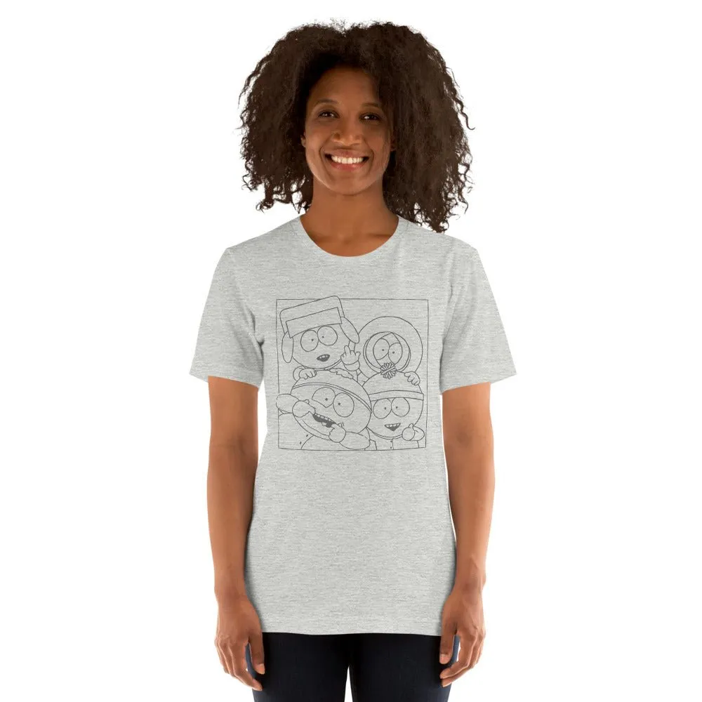 South Park Boys Outline Unisex T-Shirt sold by MTV product image thumbnail 3