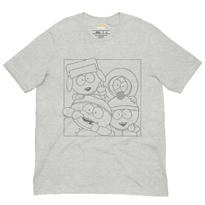 South Park Boys Outline Unisex T-Shirt sold by MTV