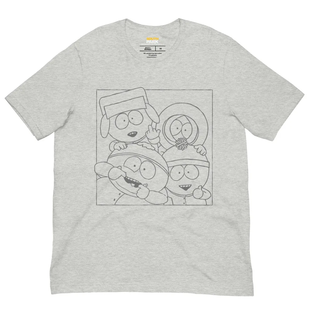 South Park Boys Outline Unisex T-Shirt sold by MTV
