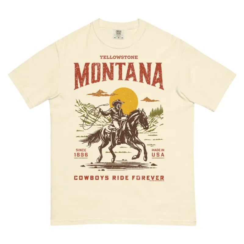 Yellowstone Cowboys Ride Forever Comfort Colors T-Shirt sold by MTV