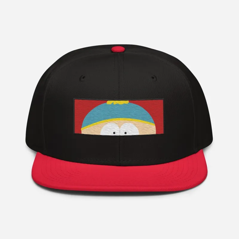 South Park Cartman Face Embroidered Snapback Hat sold by MTV