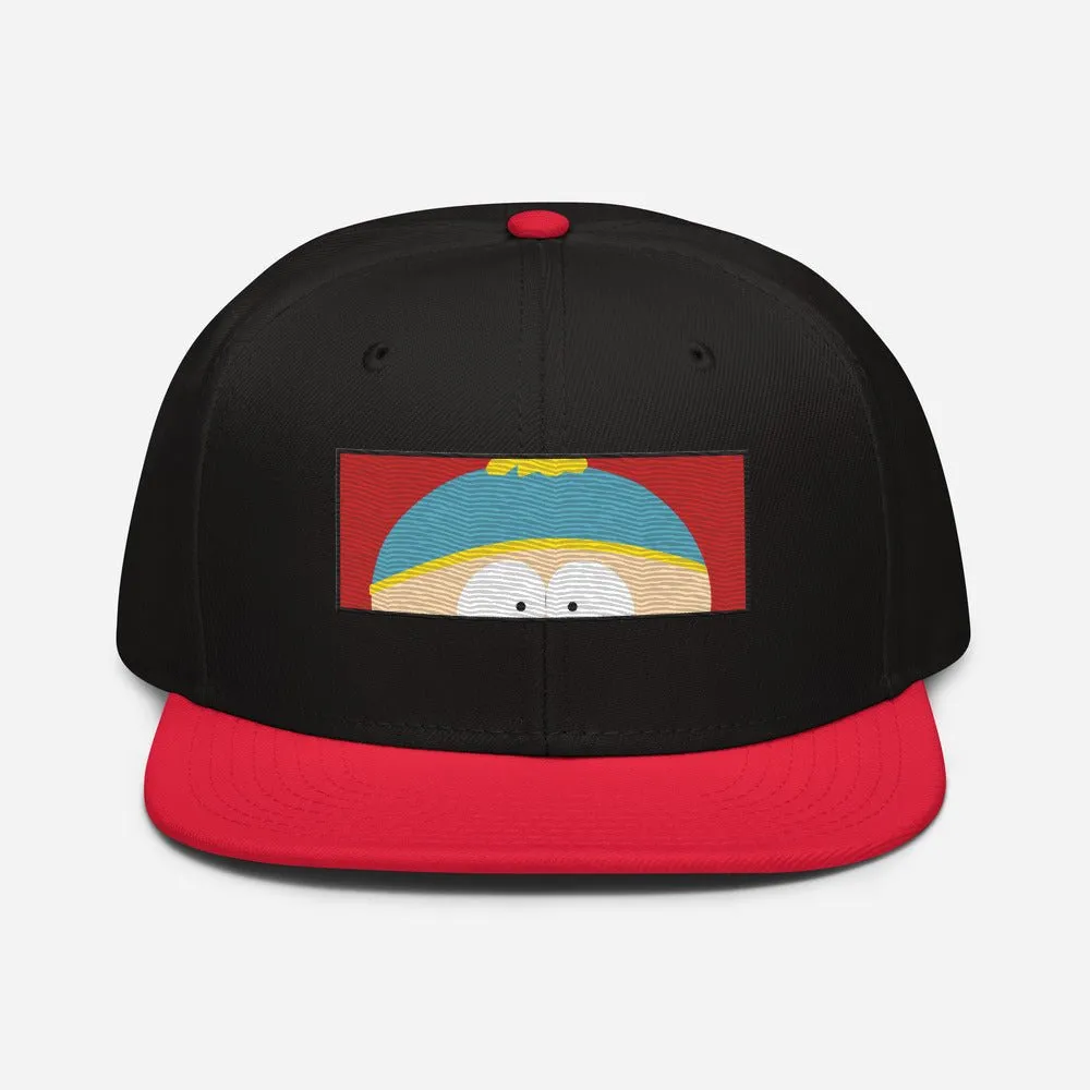 South Park Cartman Face Embroidered Snapback Hat sold by MTV