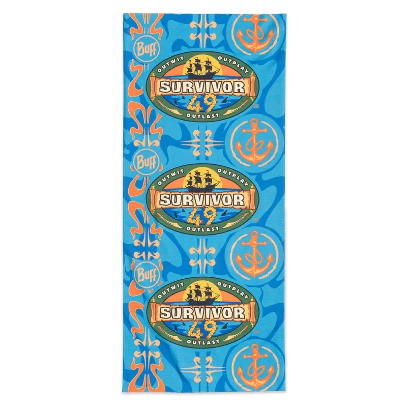 Survivor Season 49 Blue Kele Tribe BUFF® Headwear sold by MTV