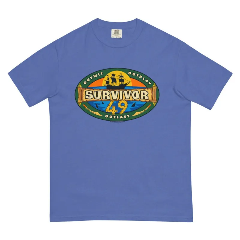 Survivor Season 49 Logo Comfort Colors Unisex T-Shirt sold by MTV