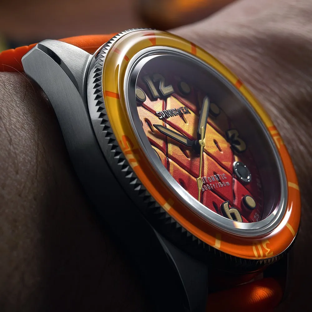 Spinnaker Fleuss Automatic SpongeBob SquarePants Conch Street Limited Edition Orange Watch sold by MTV product image thumbnail 4