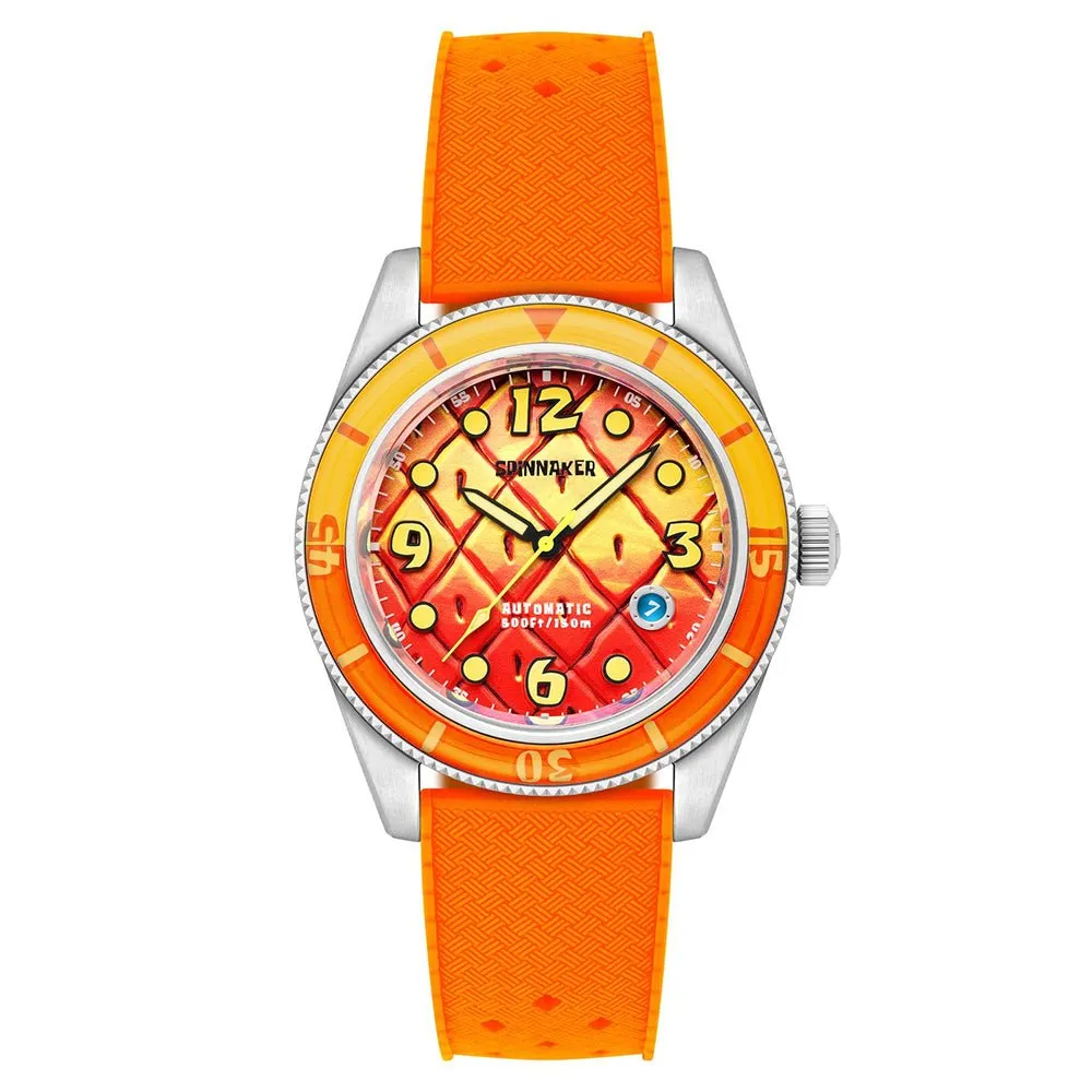 Spinnaker Fleuss Automatic SpongeBob SquarePants Conch Street Limited Edition Orange Watch sold by MTV
