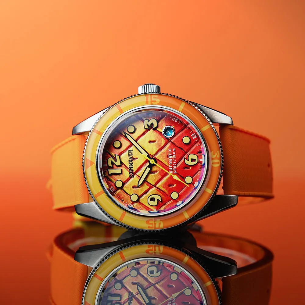 Spinnaker Fleuss Automatic SpongeBob SquarePants Conch Street Limited Edition Orange Watch sold by MTV product image thumbnail 5