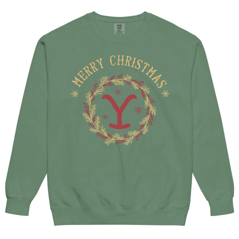 Yellowstone Merry Christmas Comfort Colors Sweatshirt sold by MTV
