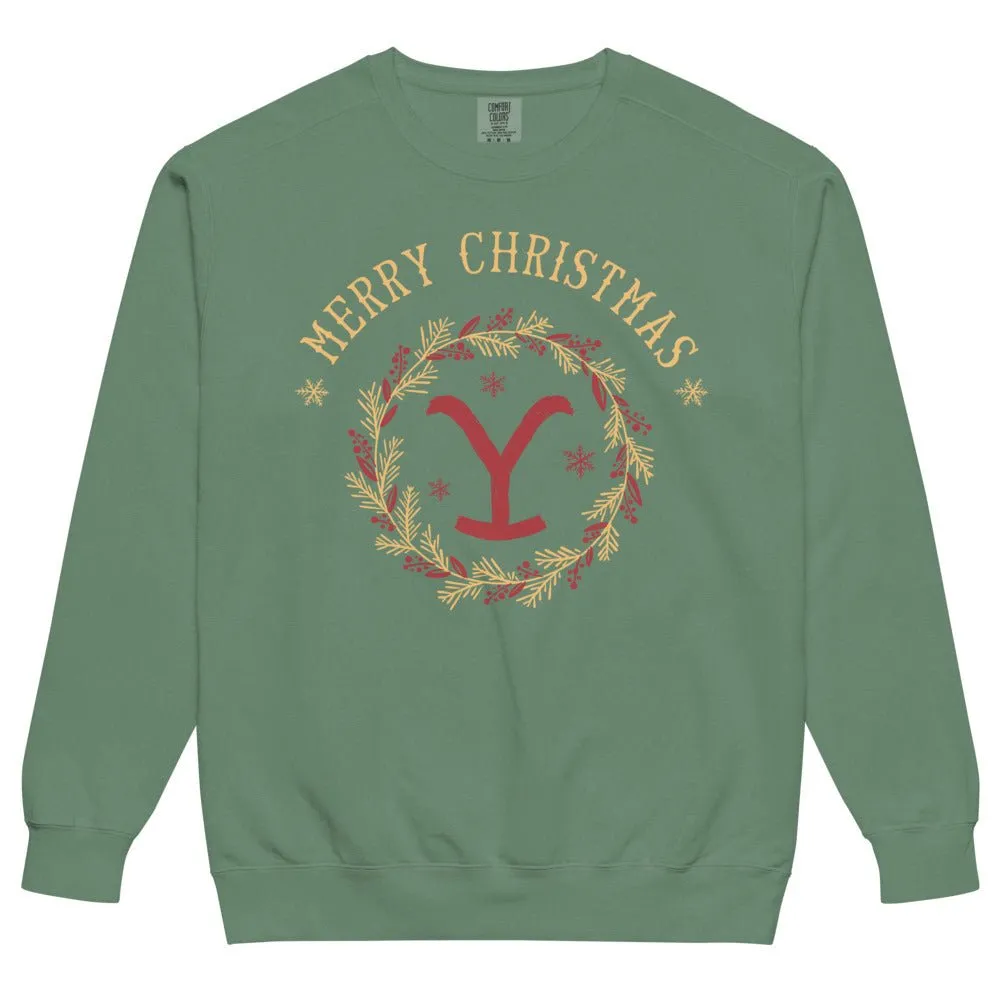 Yellowstone Merry Christmas Comfort Colors Sweatshirt sold by MTV