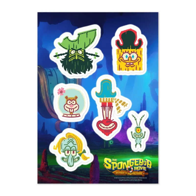 The SpongeBob Movie: Search For Squarepants Icons Sticker Sheet made by MTV