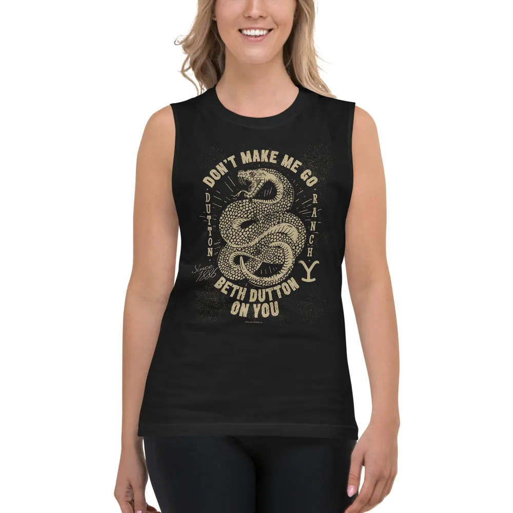 Yellowstone Snake Don't Make Me Go Beth Dutton On You Unisex Tank Top sold by MTV product image thumbnail 2