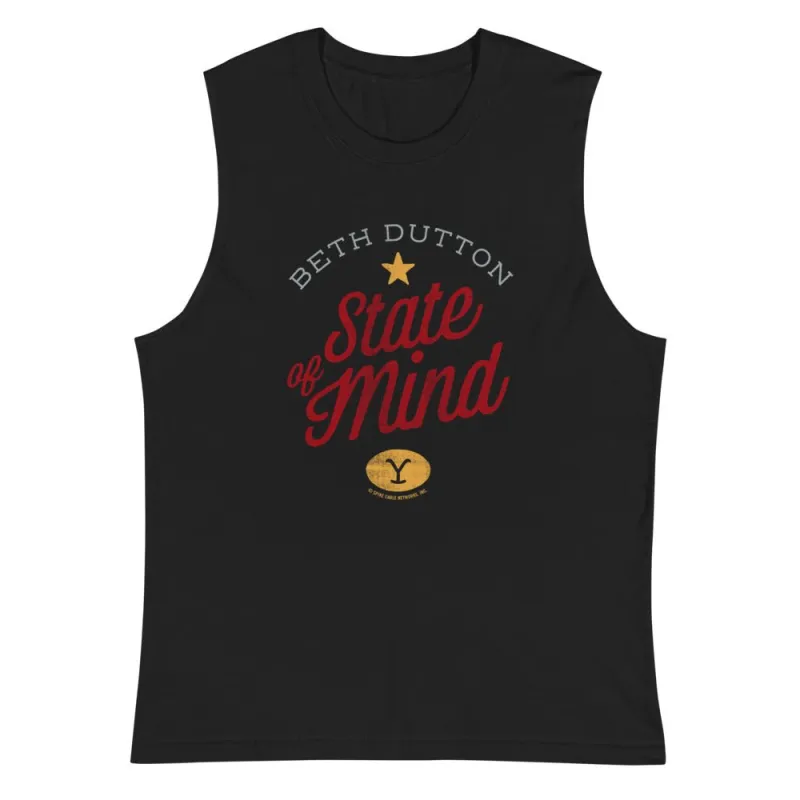 Yellowstone Beth Dutton State of Mind Unisex Tank Top sold by MTV