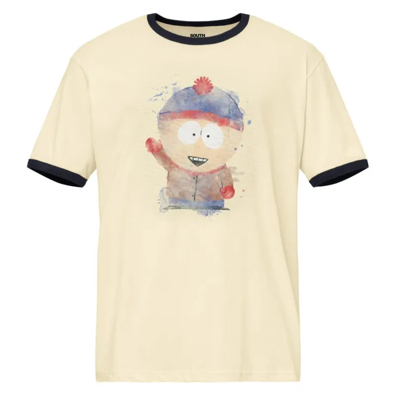 South Park Ringer T-Shirt Stan Watercolor sold by MTV