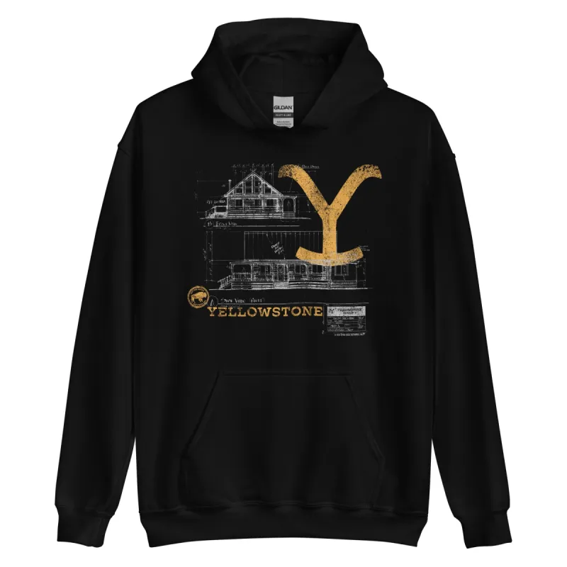 Yellowstone Blueprint Rip's House Hoodie sold by MTV