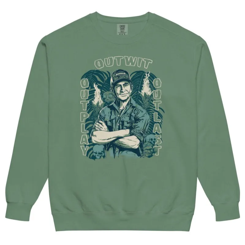 Survivor Sweatshirt Jeff Tribal Outwit. Outplay. Outlast. sold by MTV