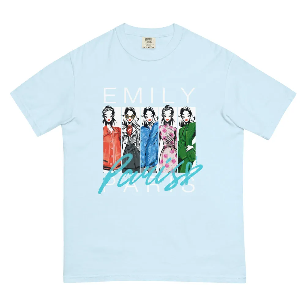 Emily in Paris Comfort Colors T-Shirt Fashion Sketches sold by MTV product image thumbnail 5