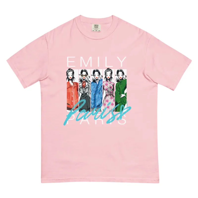 Emily in Paris Comfort Colors T-Shirt Fashion Sketches sold by MTV