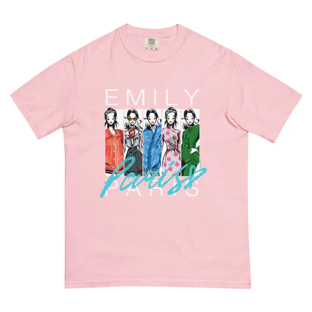 Emily in Paris Comfort Colors T-Shirt Fashion Sketches sold by MTV