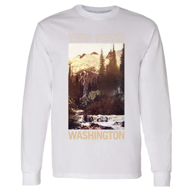 Twin Peaks Picturesque Postcard Adult Long Sleeve T-Shirt sold by MTV