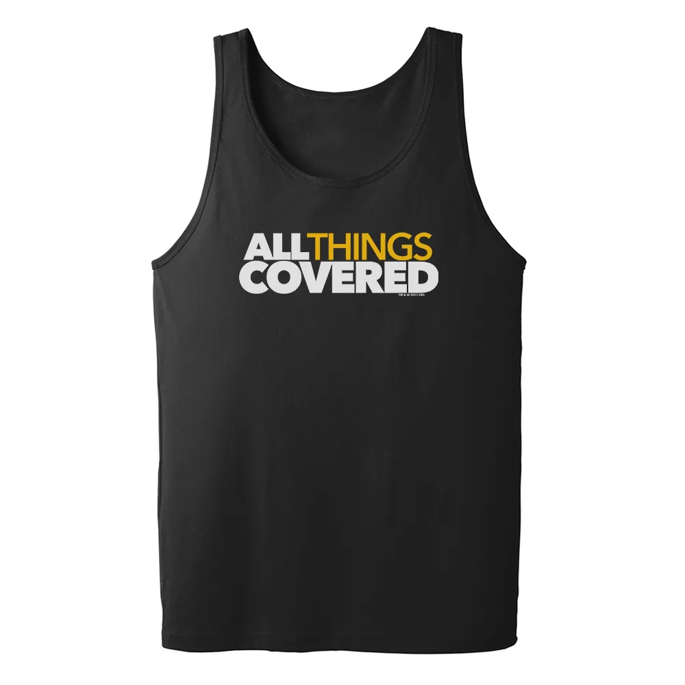 All Things Covered Podcast White Logo Adult Tank Top sold by MTV
