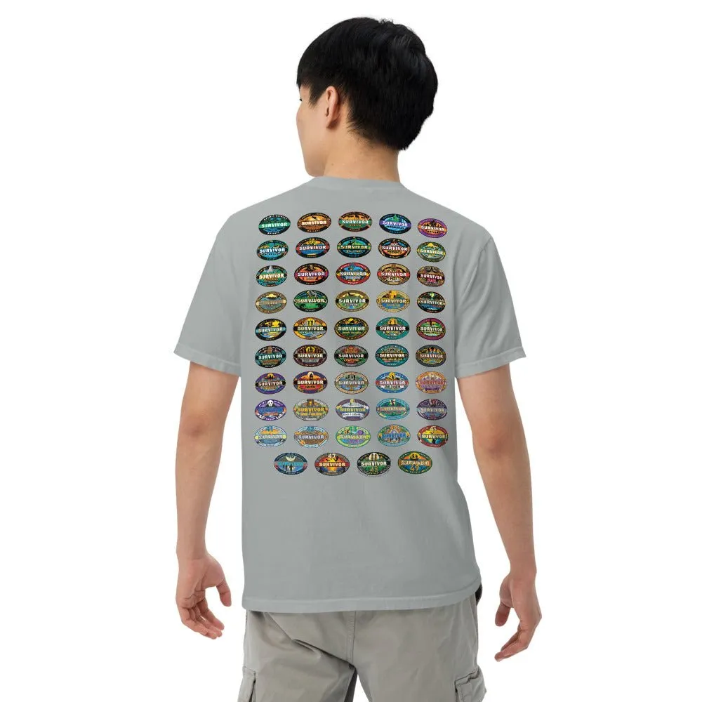 Survivor Comfort Colors T-Shirt 50 Seasons Logo sold by MTV product image thumbnail 4