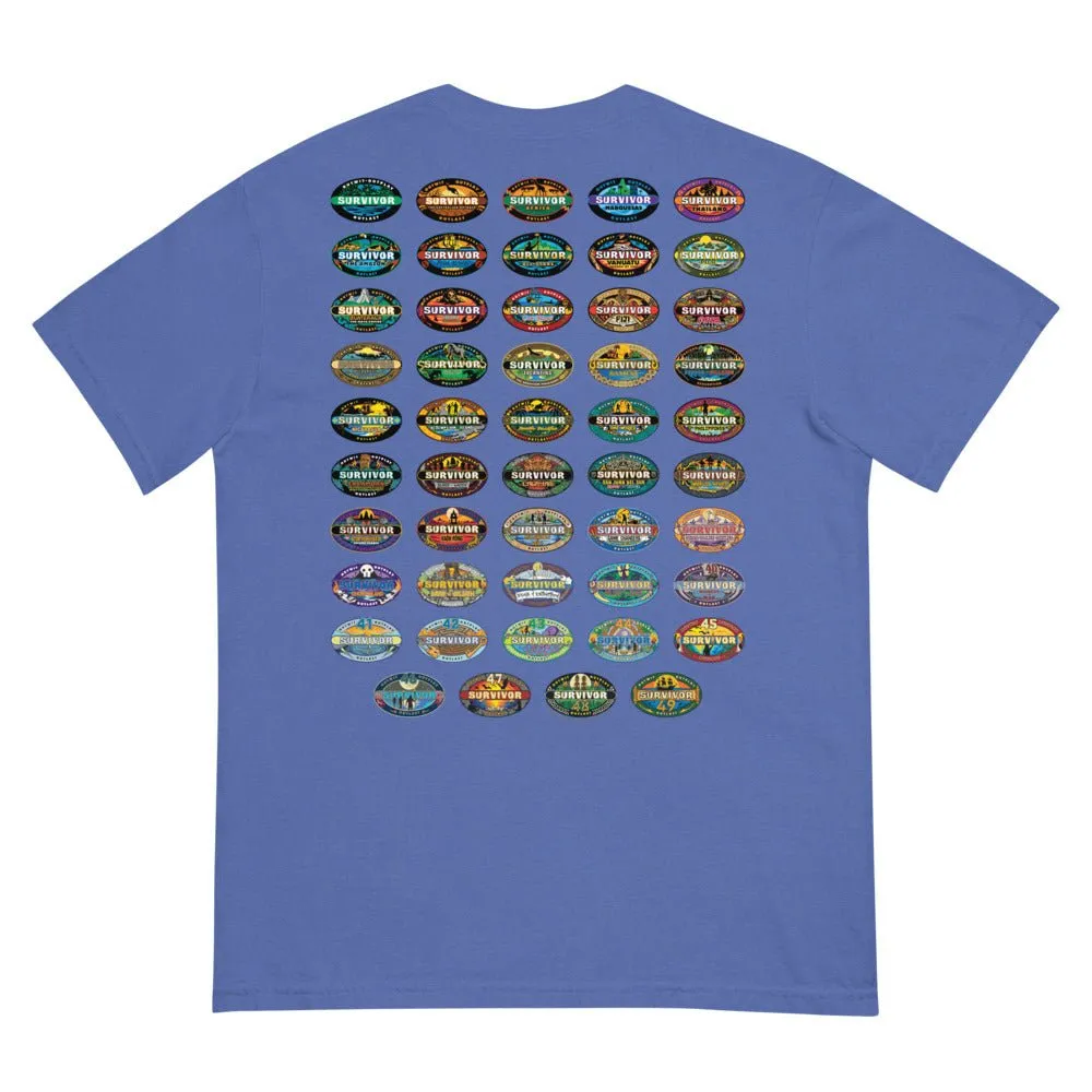 Survivor Comfort Colors T-Shirt 50 Seasons Logo sold by MTV product image thumbnail 2