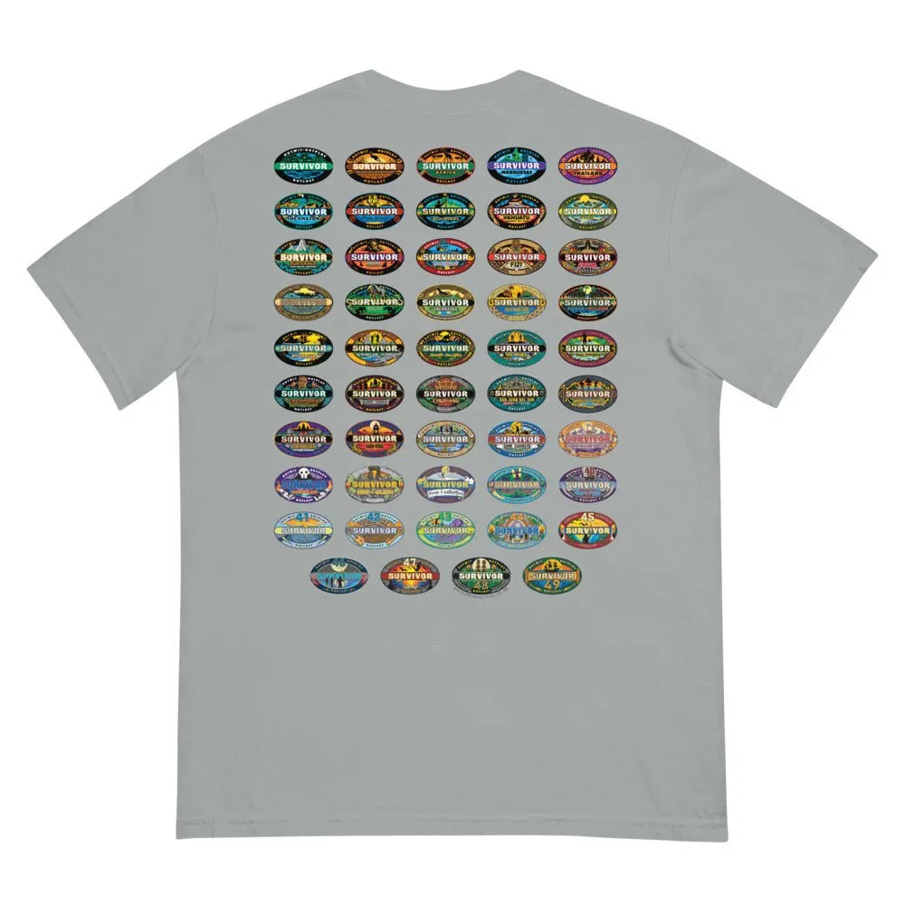 Survivor Comfort Colors T-Shirt 50 Seasons Logo sold by MTV