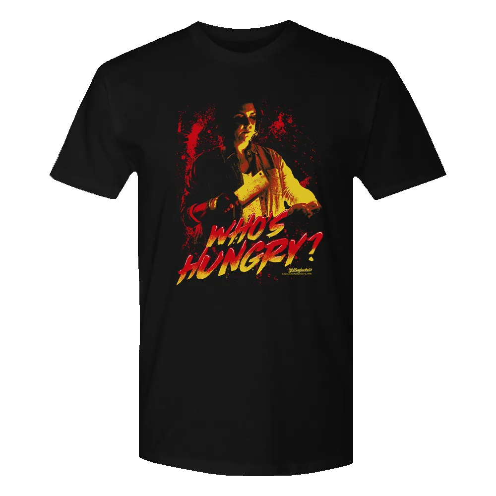 Yellowjackets Who's Hungry? Adult Short Sleeve T-Shirt sold by MTV