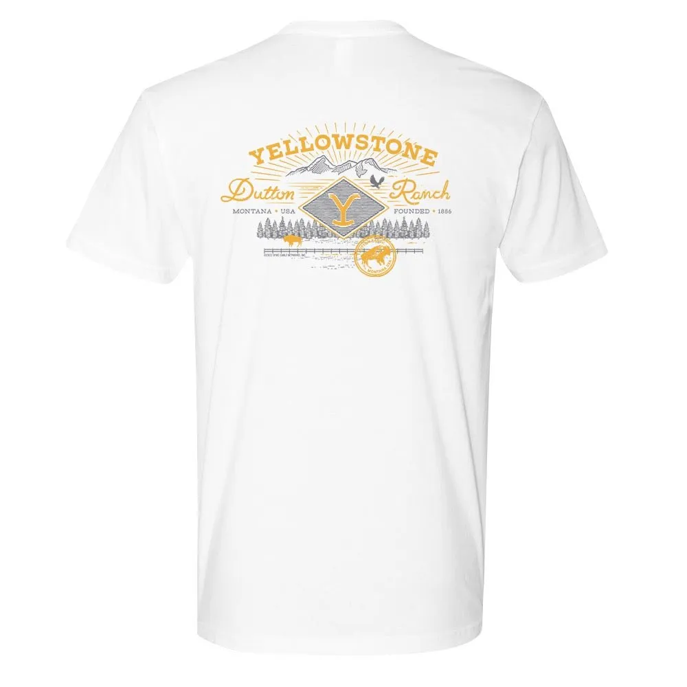 Yellowstone Dutton Ranch Scenery Back Print Short Sleeve T-Shirt sold by MTV product image thumbnail 4