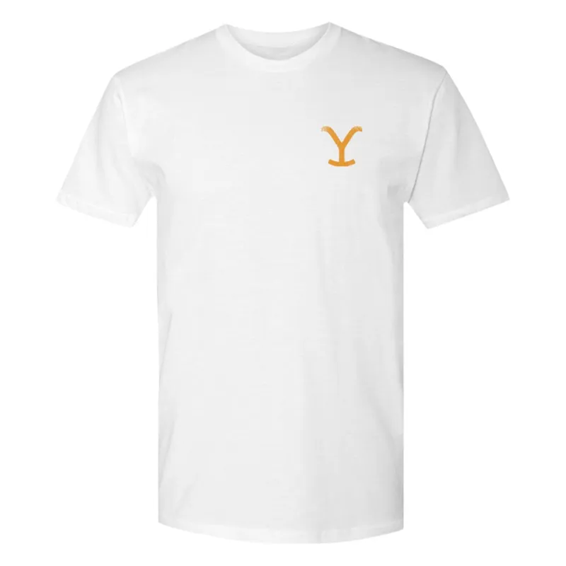 Yellowstone Dutton Ranch Scenery Back Print Short Sleeve T-Shirt sold by MTV