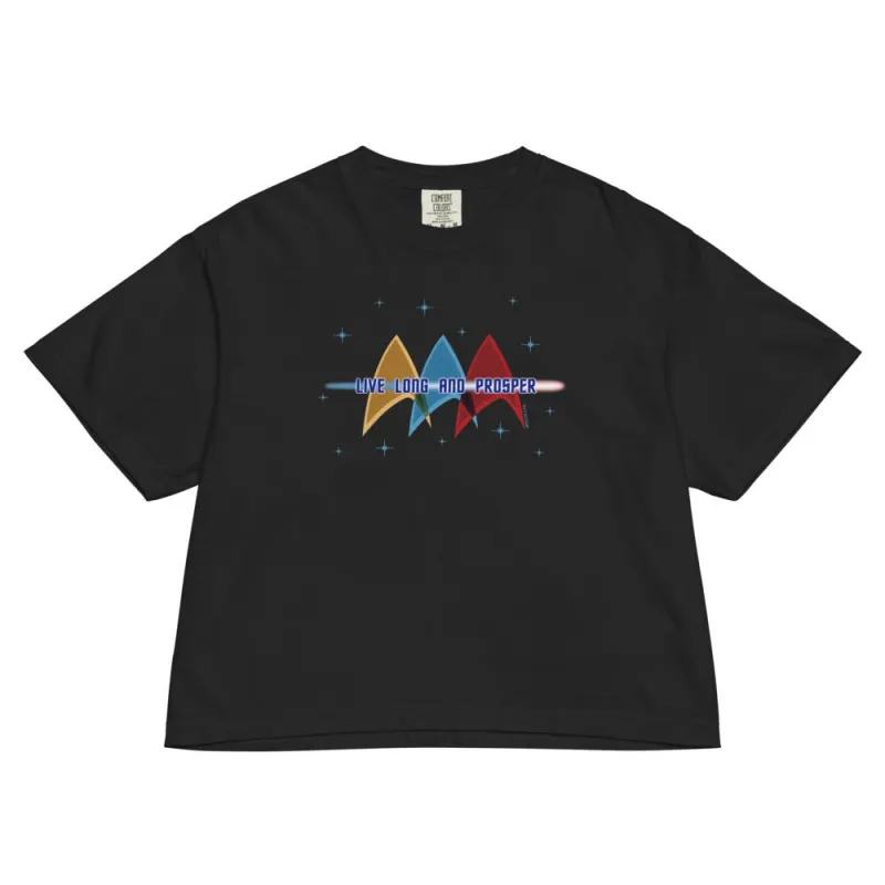 Star Trek: The Original Series Women's Boxy T-Shirt Live Long and Prosper made by MTV