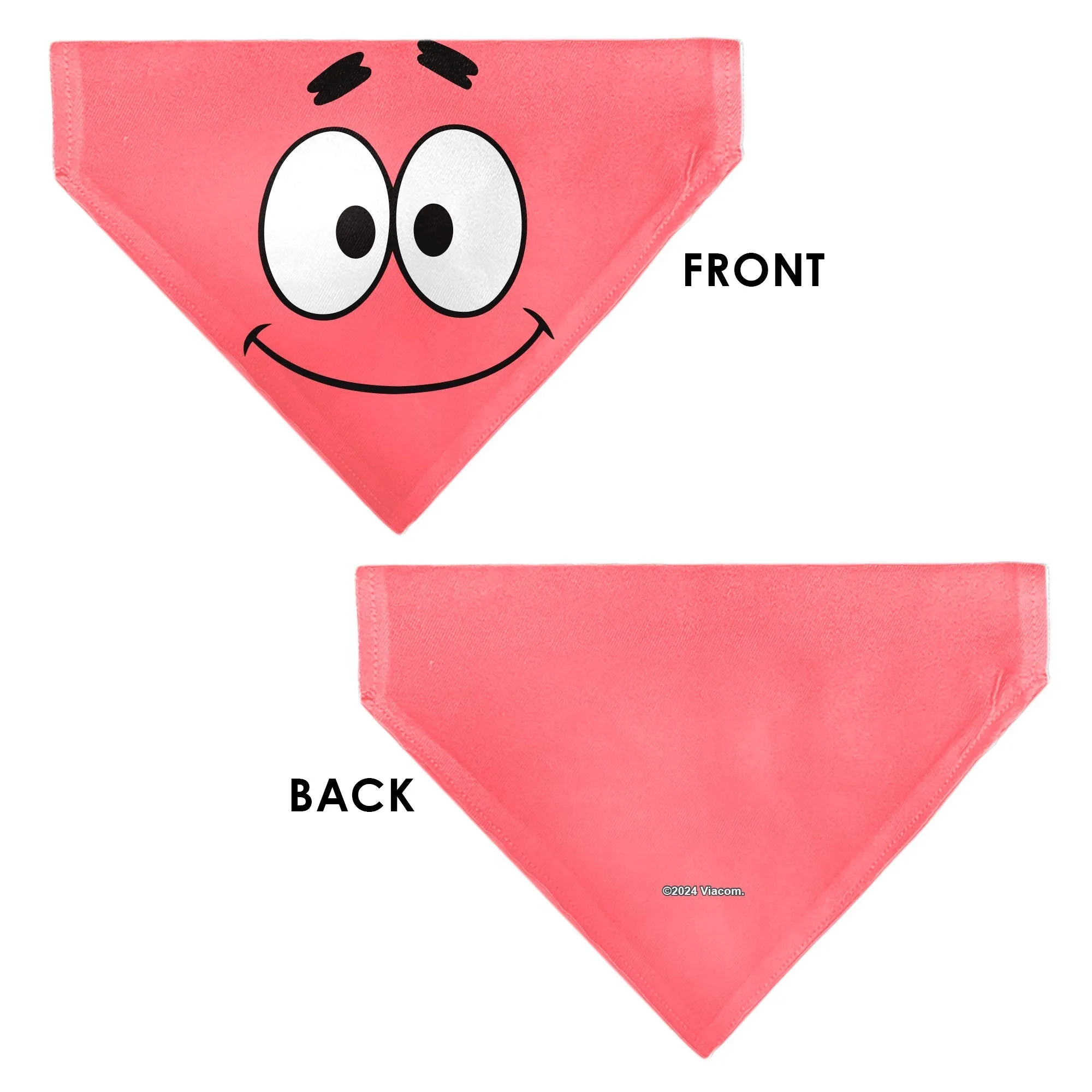 SpongeBob SquarePants Pet Bandana Patrick Star Face Close-Up Pink sold by MTV product image thumbnail 3