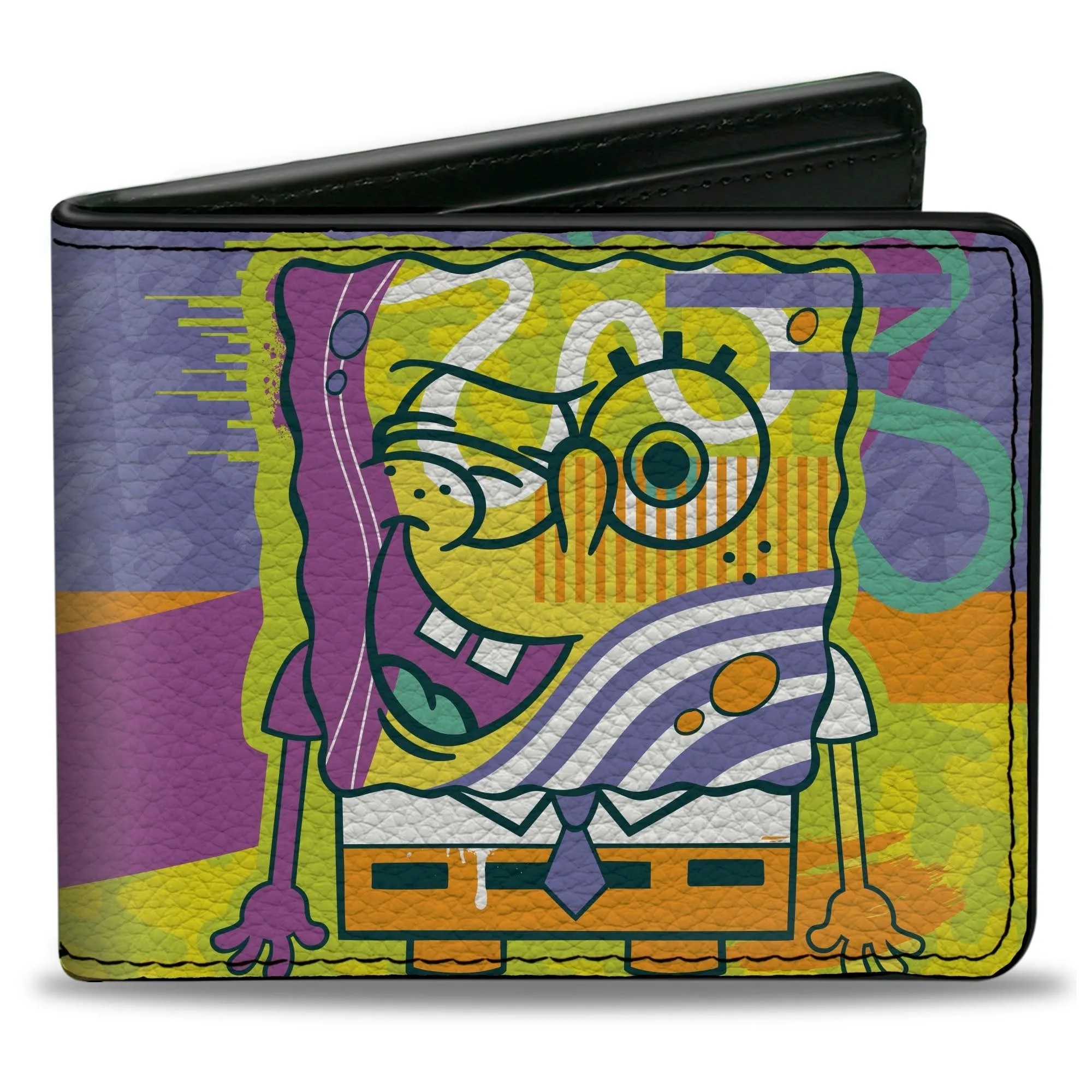 SpongeBob SquarePants Bi-Fold Wallet Winking Pose Multi Color Men's sold by MTV
