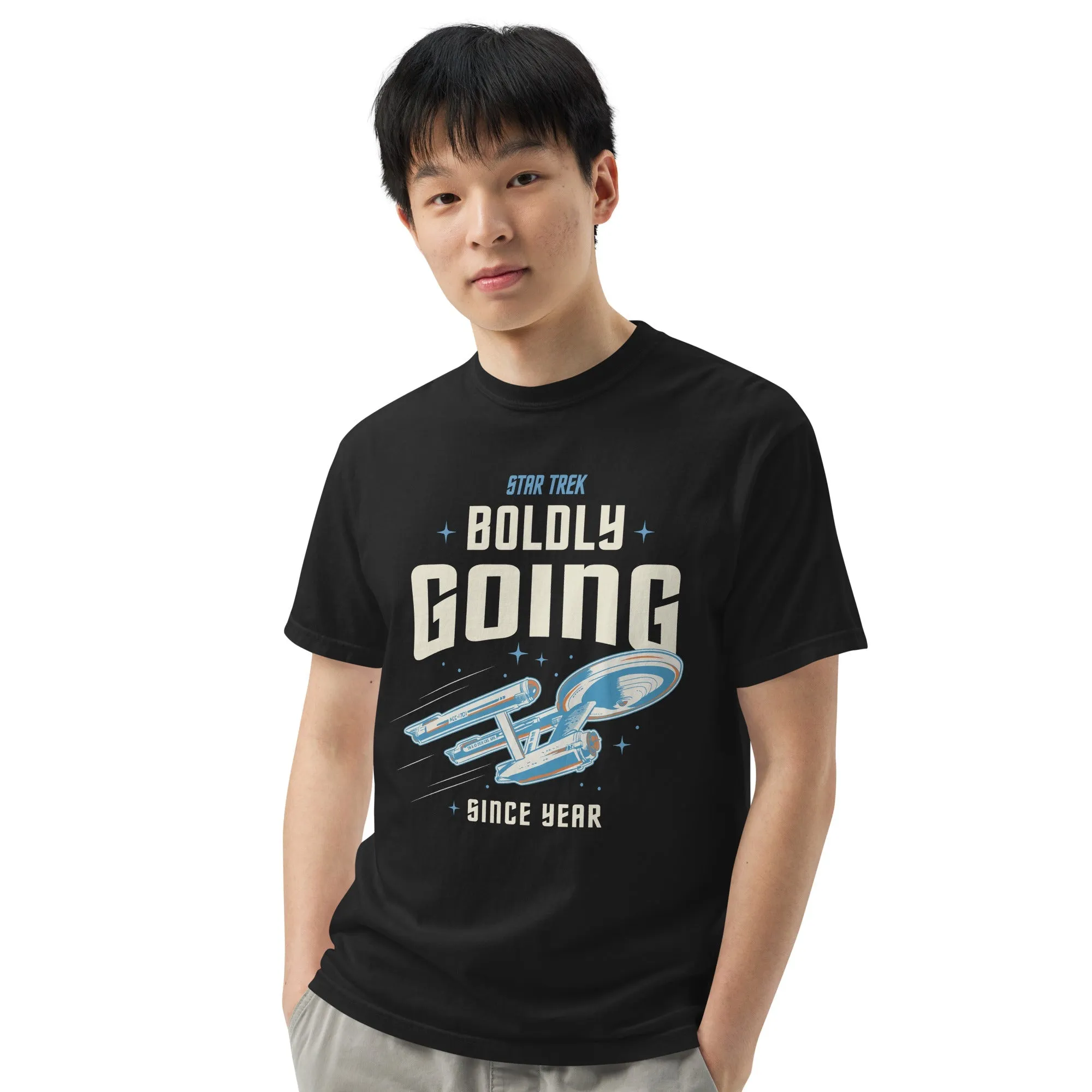 Star Trek T-Shirt Boldly Going Since Personalized Year sold by MTV product image thumbnail 3