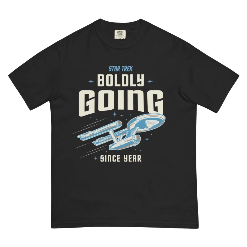 Star Trek T-Shirt Boldly Going Since Personalized Year made by MTV