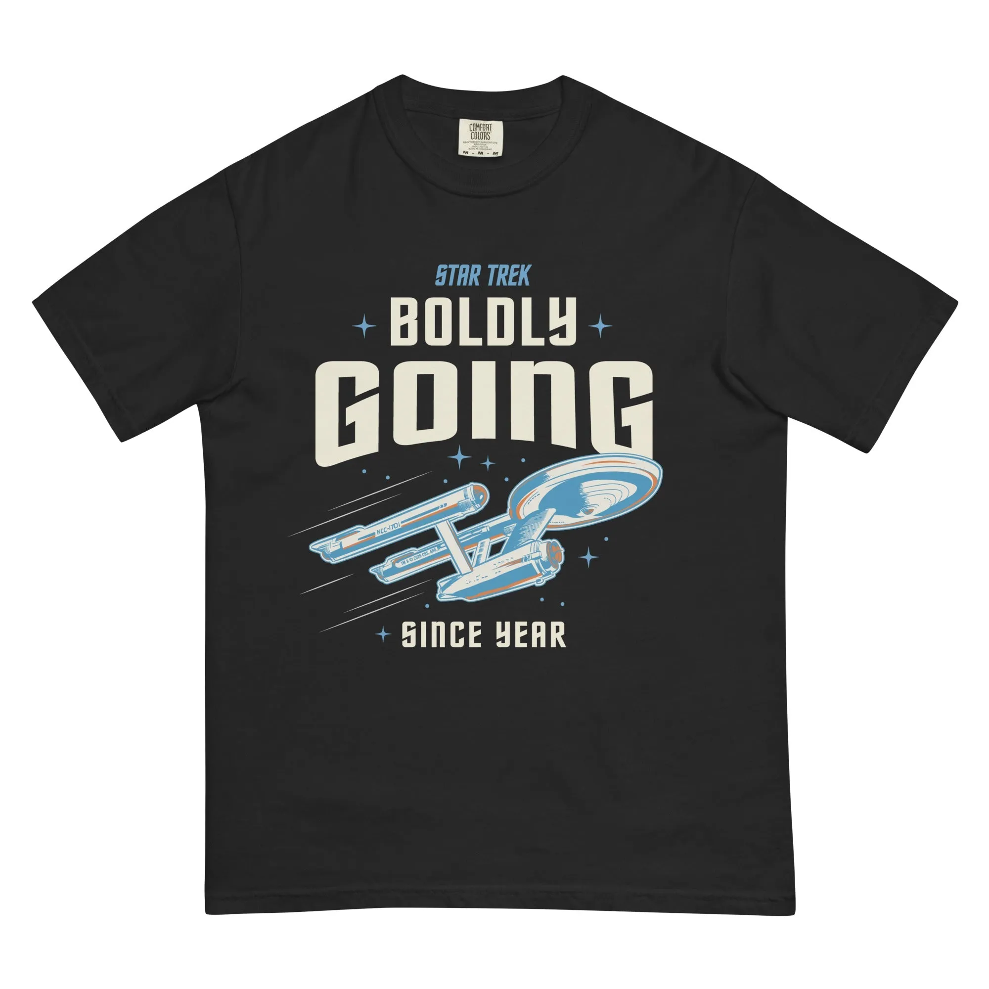 Star Trek T-Shirt Boldly Going Since Personalized Year sold by MTV
