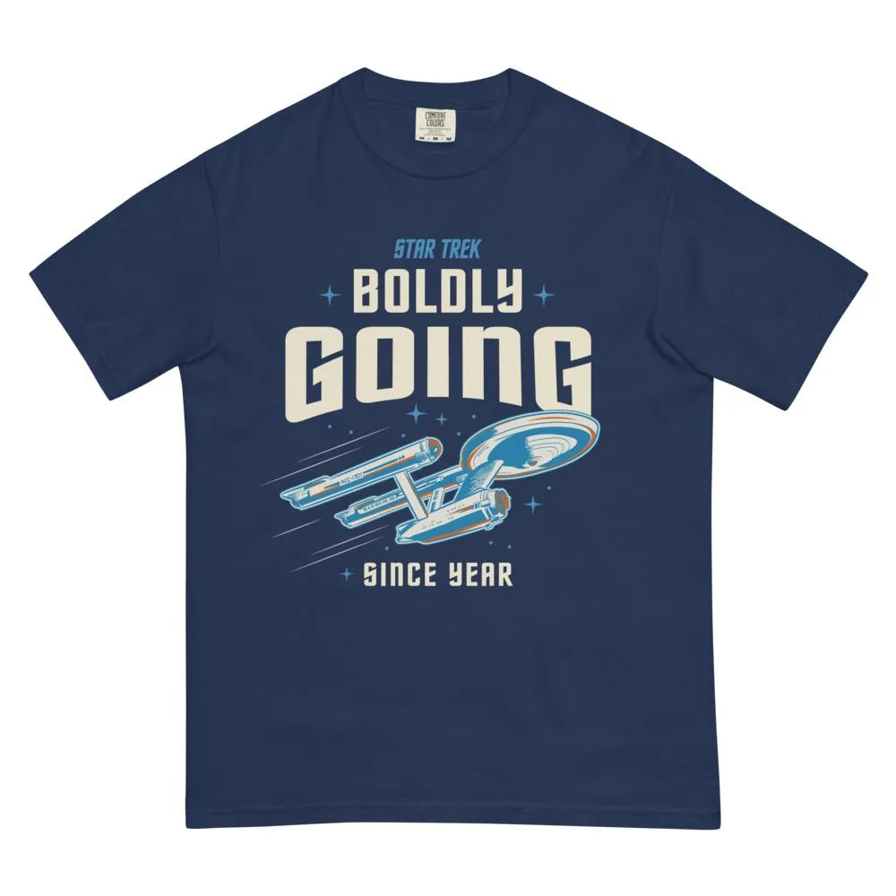 Star Trek T-Shirt Boldly Going Since Personalized Year sold by MTV product image thumbnail 2