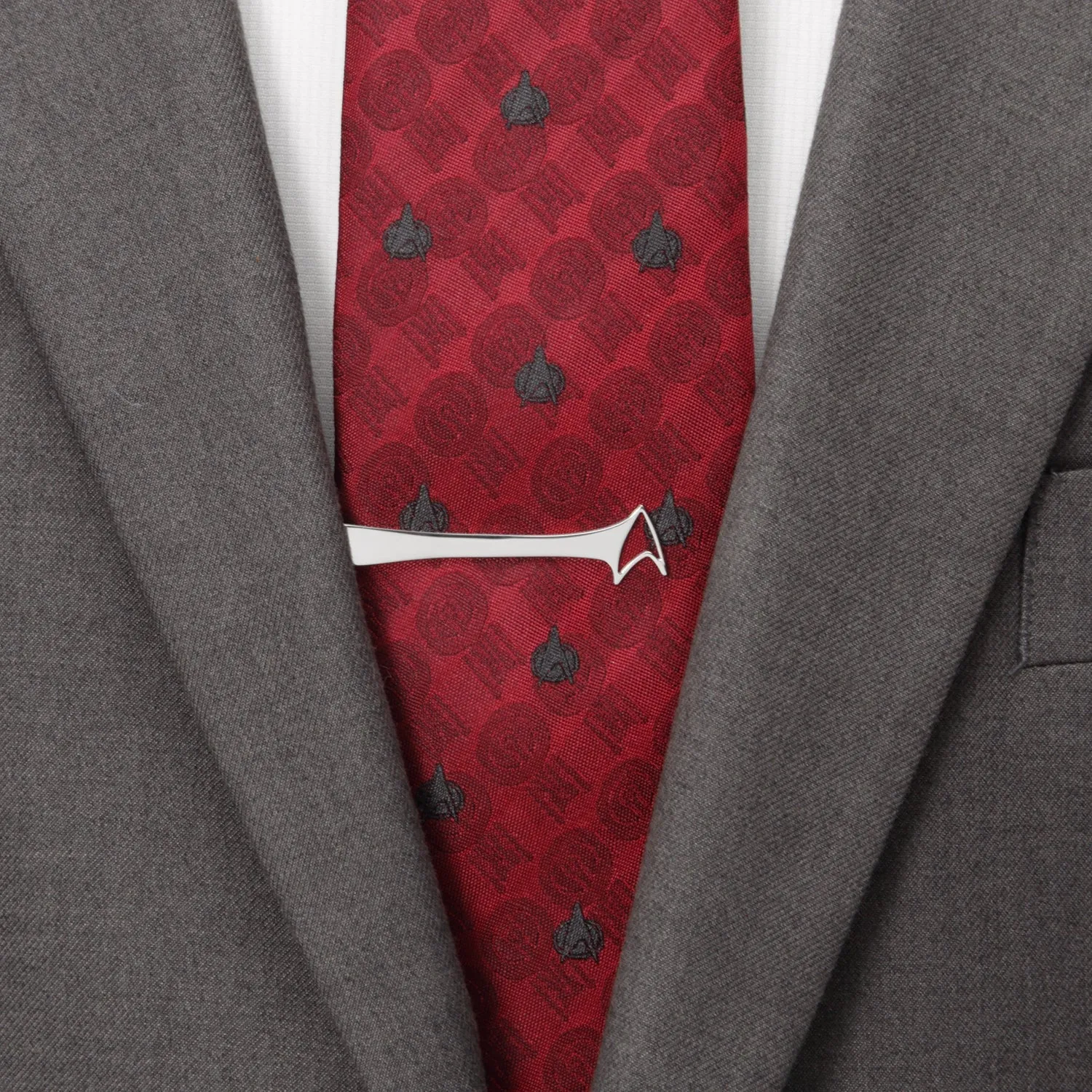 Star Trek Delta Shield Cutout Understated Curved Tie Bar sold by MTV product image thumbnail 2