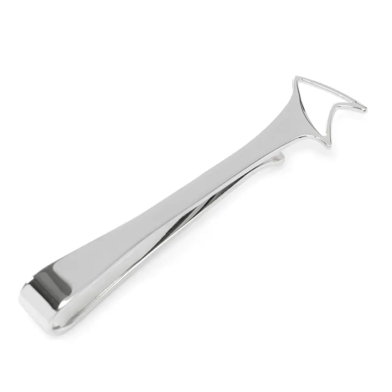 Star Trek Delta Shield Cutout Understated Curved Tie Bar made by MTV