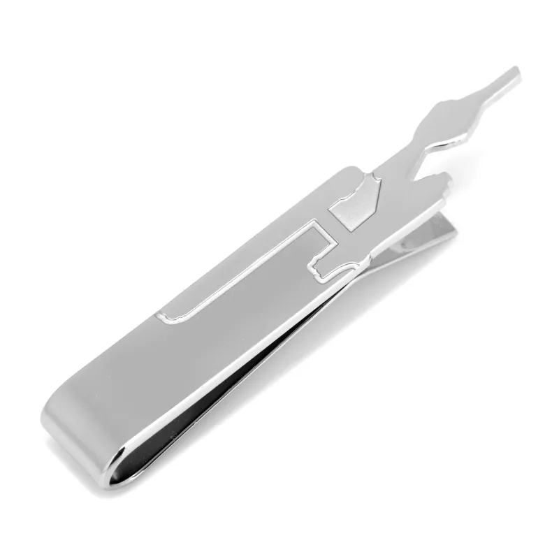 Star Trek Enterprise Silhouette Scored Metal Tie Bar made by MTV