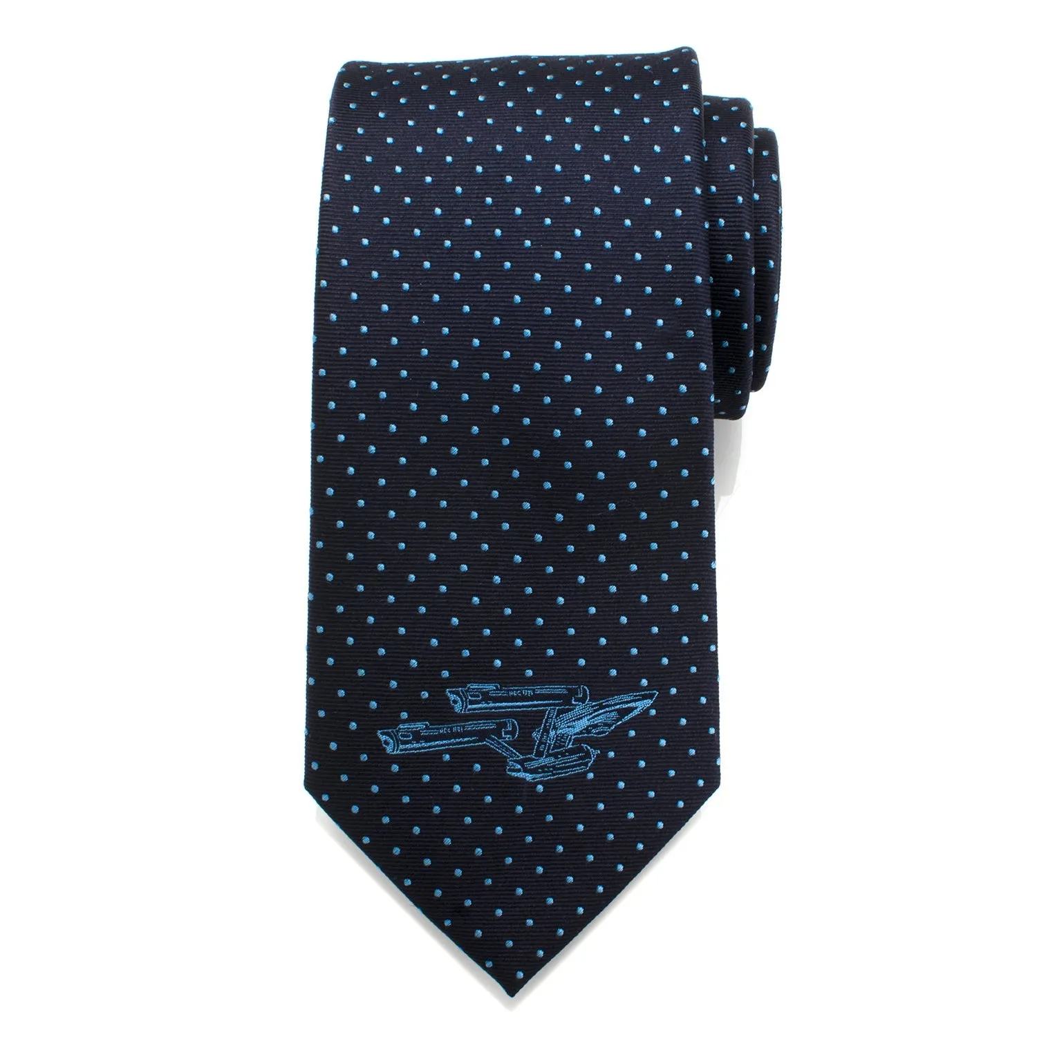 Star Trek USS Enterprise Dot Pattern Silk Necktie sold by MTV product image thumbnail 3