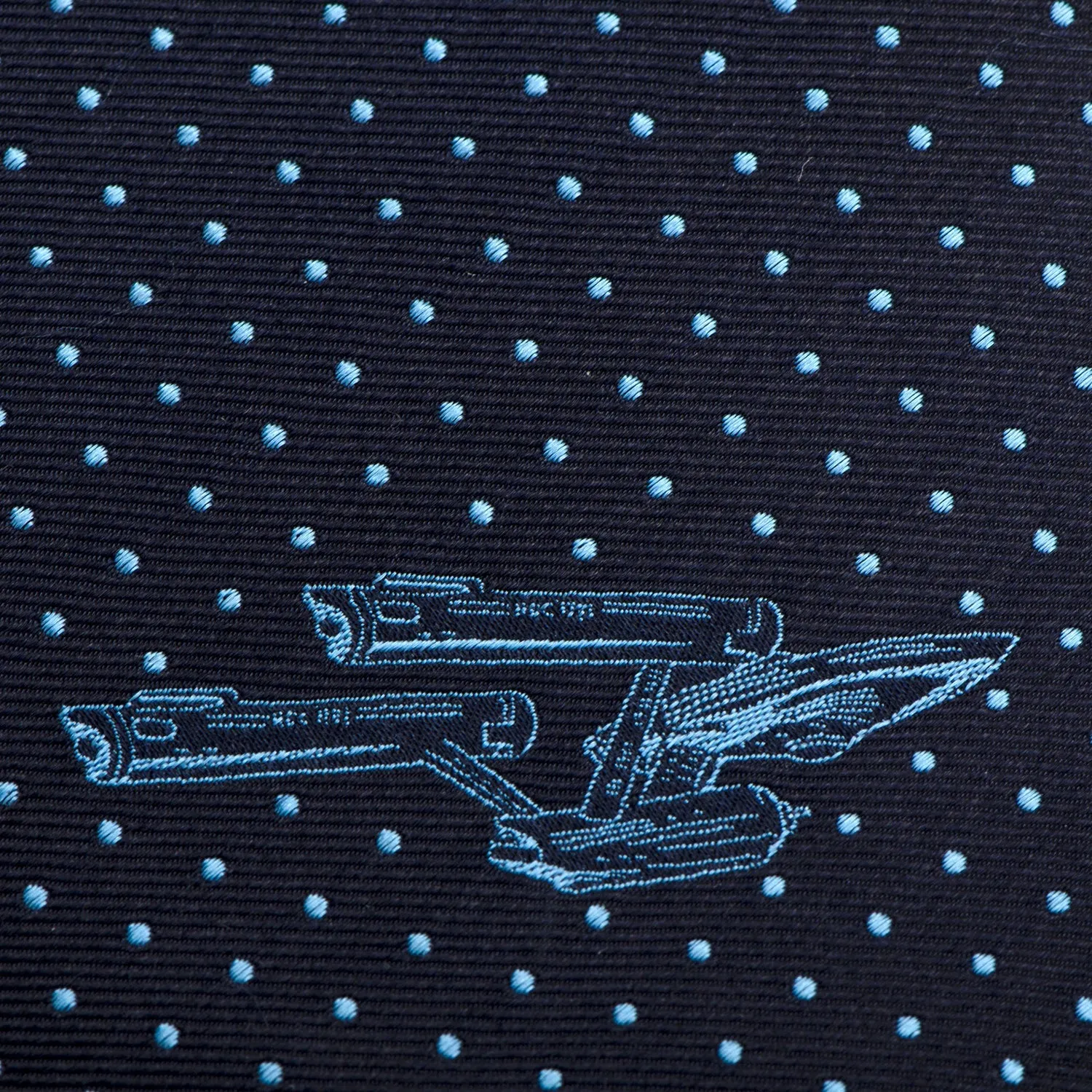 Star Trek USS Enterprise Dot Pattern Silk Necktie sold by MTV product image thumbnail 4